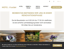 Tablet Screenshot of hotelilluster.ch